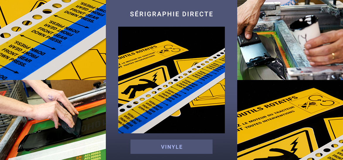 Sérigraphie directe – Vinyle